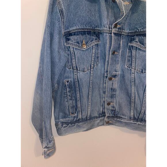 Vintage Wrangler Hero Denim Jacket Outerwear VTG XL X-Large - Picture 4 of 10